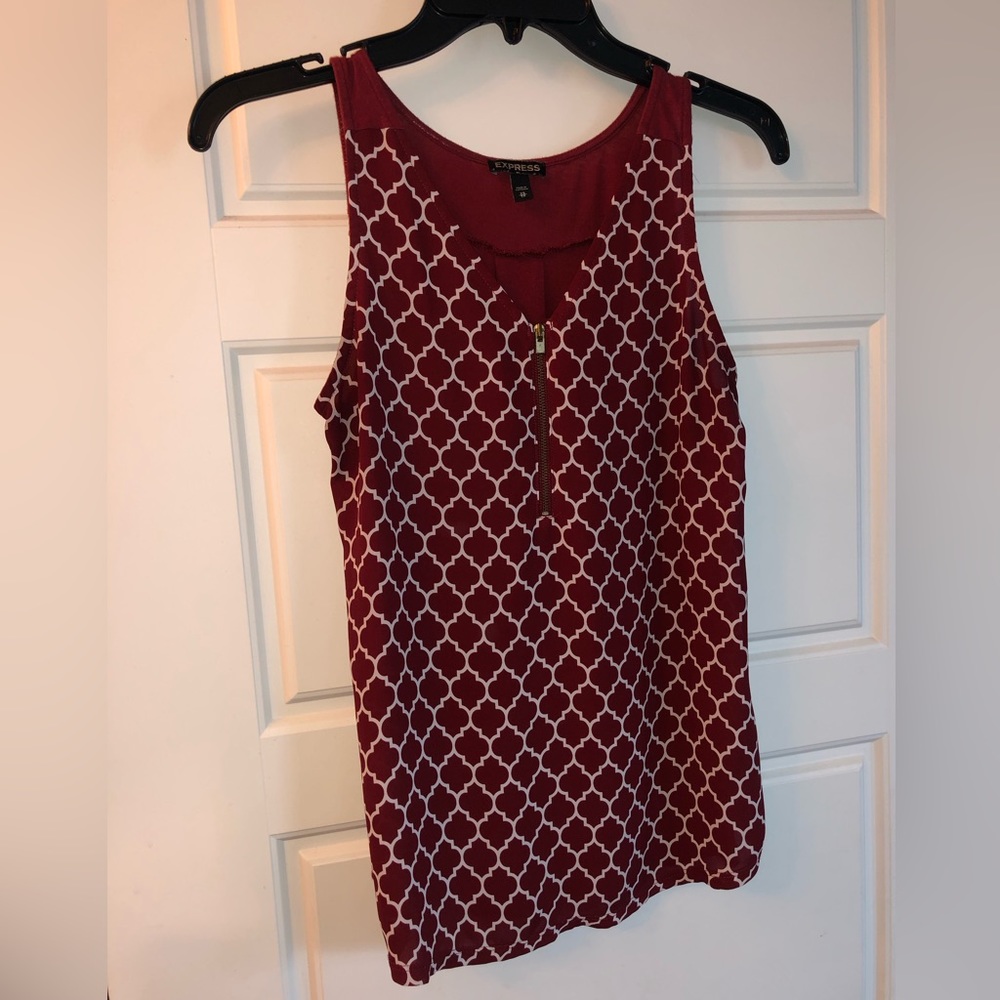 Maroon business casual tank top